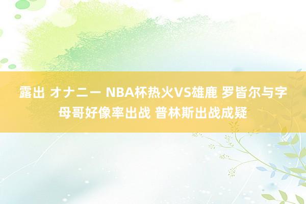 露出 オナニー NBA杯热火VS雄鹿 罗皆尔与字母哥好像率出战 普林斯出战成疑