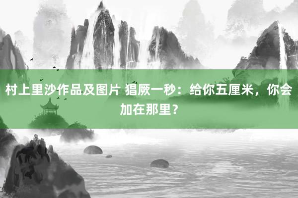 村上里沙作品及图片 猖厥一秒：给你五厘米，你会加在那里？