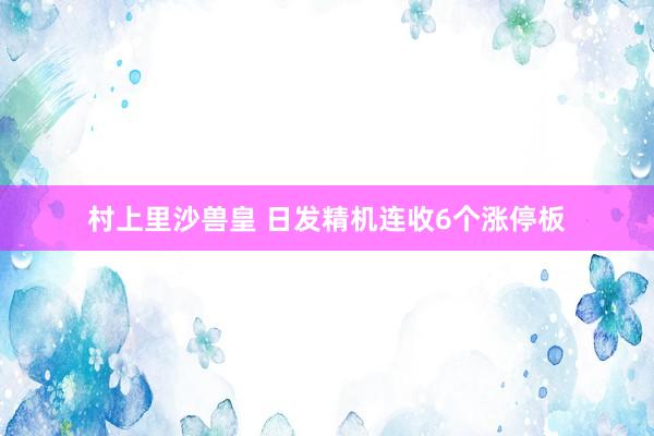 村上里沙兽皇 日发精机连收6个涨停板