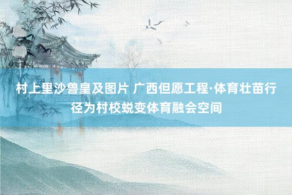 村上里沙兽皇及图片 广西但愿工程·体育壮苗行径为村校蜕变体育融会空间