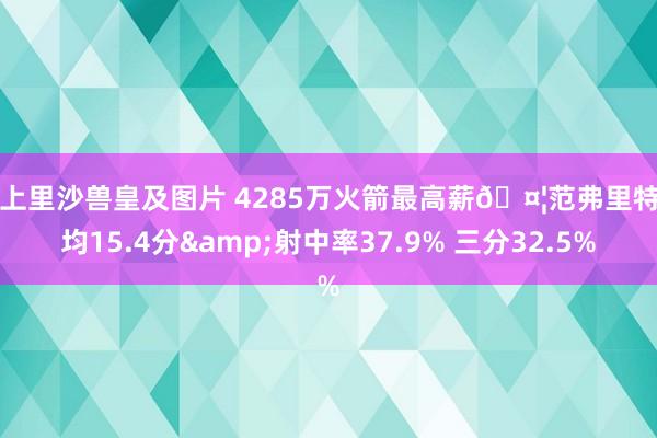 村上里沙兽皇及图片 4285万火箭最高薪🤦范弗里特场均15.4分&射中率37.9% 三分32.5%