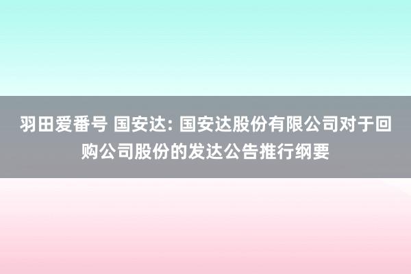 羽田爱番号 国安达: 国安达股份有限公司对于回购公司股份的发达公告推行纲要