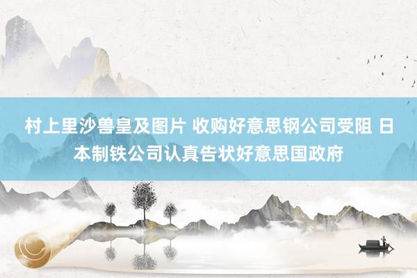 村上里沙兽皇及图片 收购好意思钢公司受阻 日本制铁公司认真告状好意思国政府