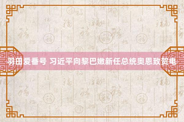 羽田爱番号 习近平向黎巴嫩新任总统奥恩致贺电
