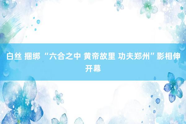 白丝 捆绑 “六合之中 黄帝故里 功夫郑州”影相伸开幕