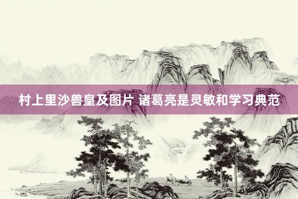 村上里沙兽皇及图片 诸葛亮是灵敏和学习典范