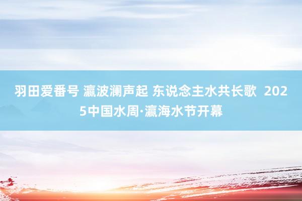 羽田爱番号 瀛波澜声起 东说念主水共长歌  2025中国水周·瀛海水节开幕
