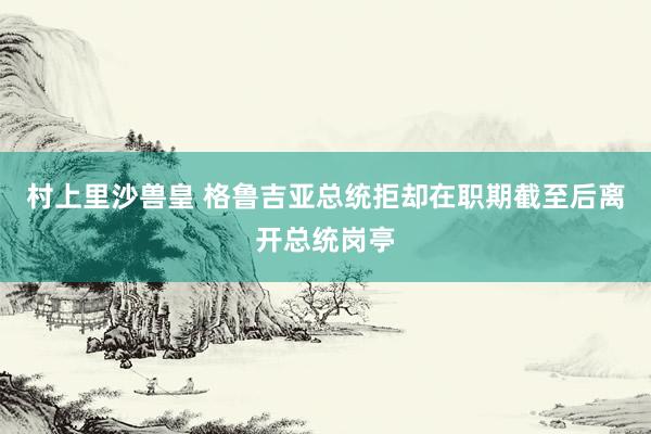村上里沙兽皇 格鲁吉亚总统拒却在职期截至后离开总统岗亭