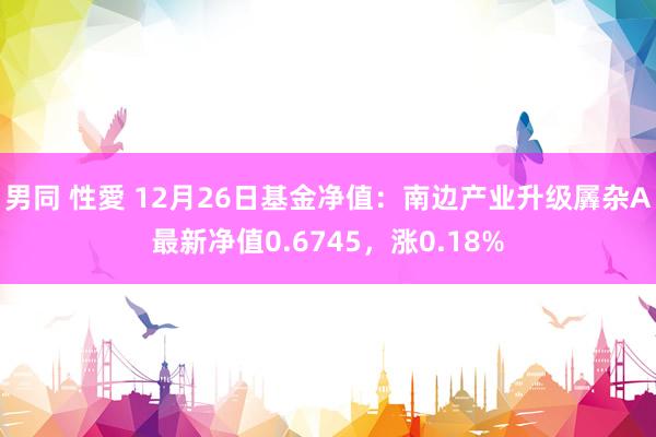 男同 性愛 12月26日基金净值：南边产业升级羼杂A最新净值0.6745，涨0.18%