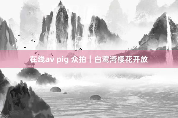 在线av pig 众拍｜白鹭湾樱花开放