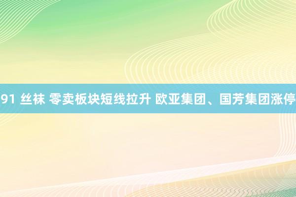 91 丝袜 零卖板块短线拉升 欧亚集团、国芳集团涨停