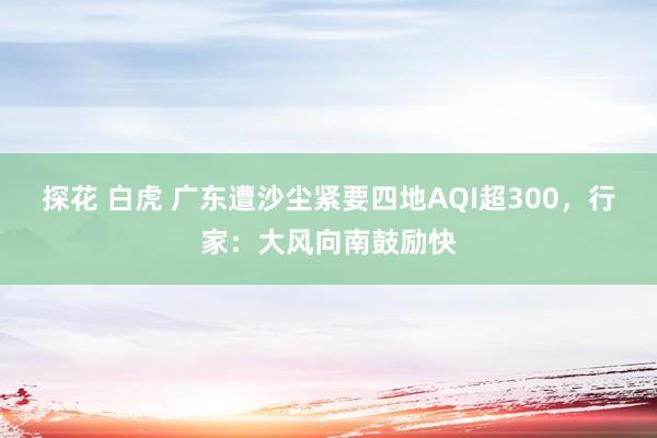 探花 白虎 广东遭沙尘紧要四地AQI超300，行家：大风向南鼓励快
