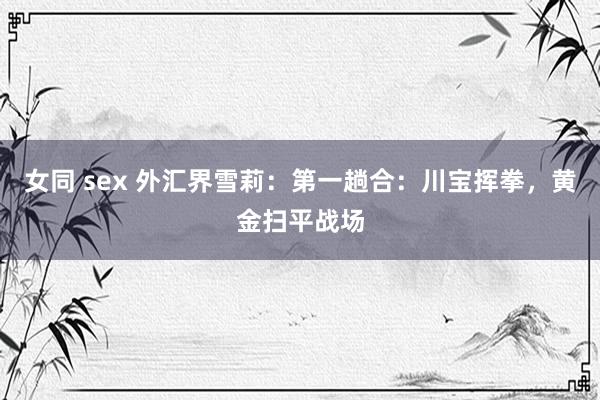 女同 sex 外汇界雪莉：第一趟合：川宝挥拳，<a href=