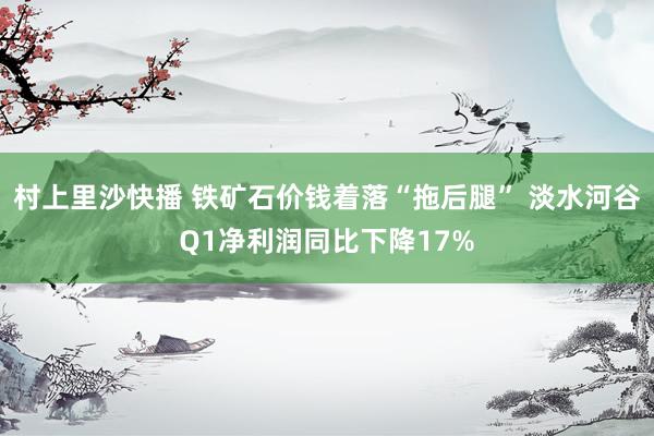 村上里沙快播 铁矿石价钱着落“拖后腿” 淡水河谷Q1净利润同比下降17%